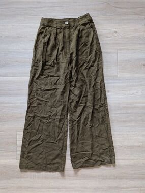whimsy + Row Plaid Wide Leg Pants